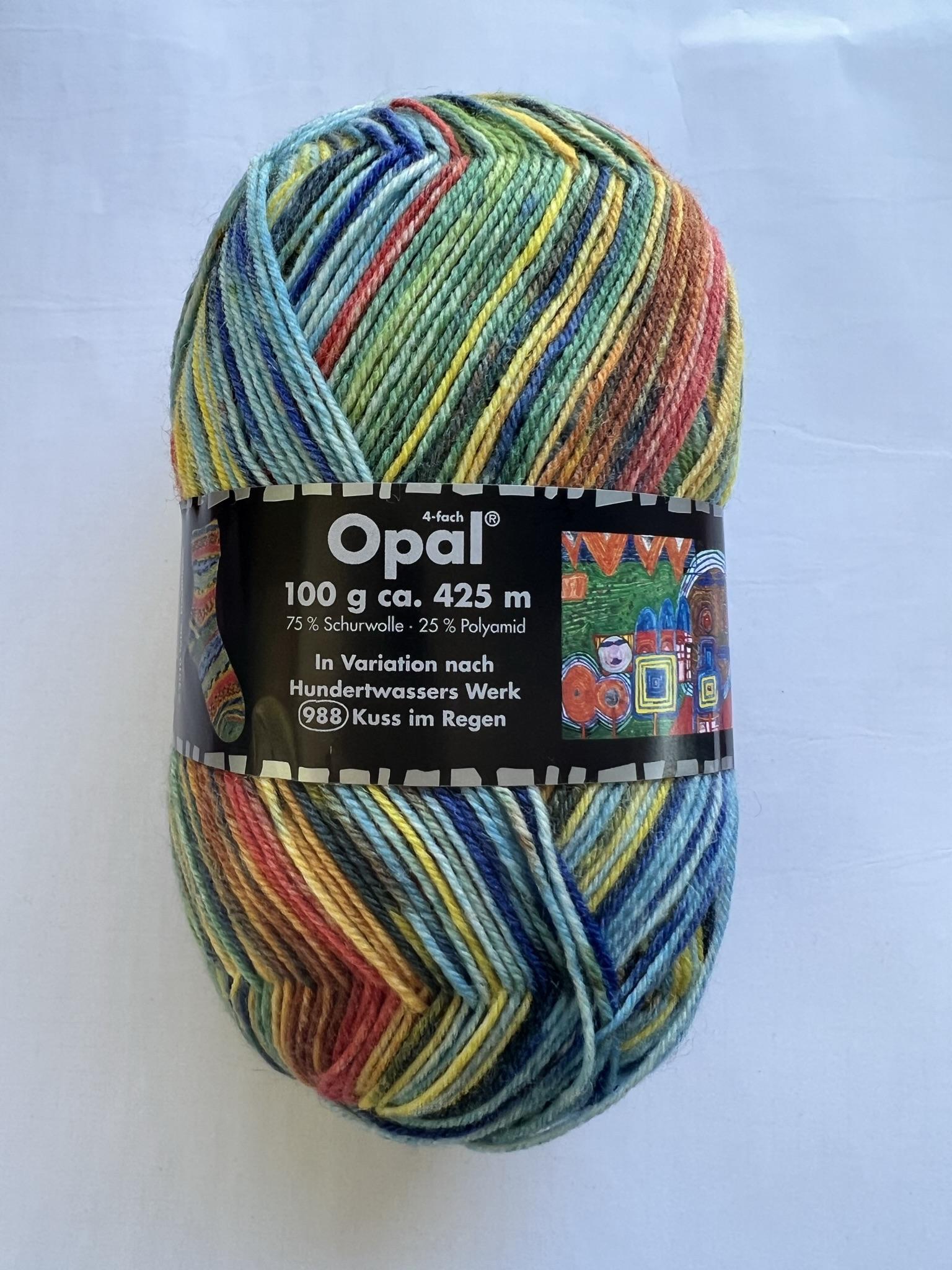 Opal Sock Yarn - Hundertwassers werk -colour 3200 — Little Woollie ...